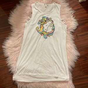 Cover up Miken Mermaids size XL white , unicorn